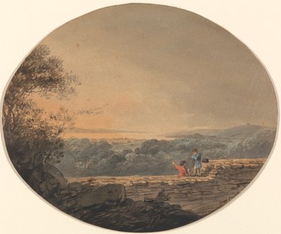 Ver uitzicht op Exmouth vanuit Exeter door William Payne