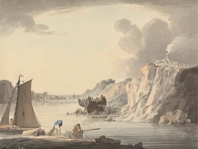 Ingang naar Stonehouse Creek, tussen Plymouth en Dock, Devon door William Payne