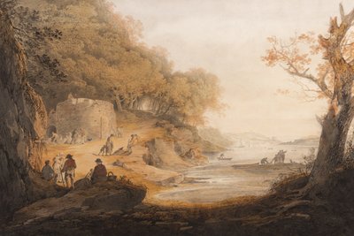 De Kalkoven bij Crabtree tegenover Saltram, Devon door William Payne