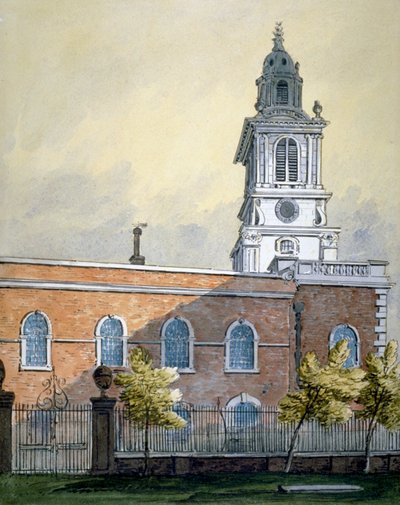 Kerk van St Botolph zonder Bishopsgate, City of London door William Pearson