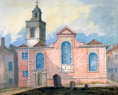 Buitenzicht op St Anne en St Agnes, City of London door William Pearson