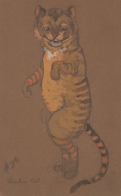 Cheshire Cat kostuumontwerp voor Alice in Wonderland, 1915 door William Penhallow Henderson