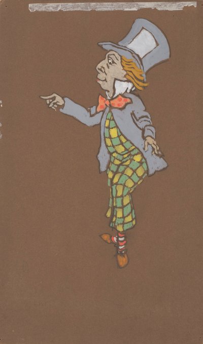Mad Hatter (kostuumontwerp voor Alice-in-Wonderland, 1915) door William Penhallow Henderson
