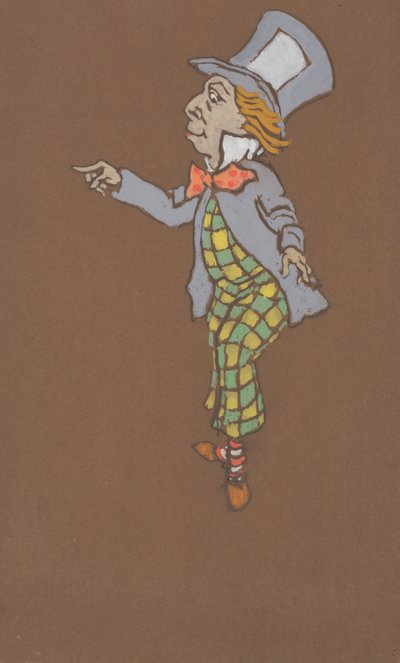 Mad Hatter Kostuumontwerp voor Alice in Wonderland door William Penhallow Henderson