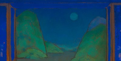 Sea Shore (decorontwerp voor Alice-in-Wonderland, 1915) door William Penhallow Henderson