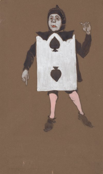 Schoppen Twee Kostuumontwerp voor Alice in Wonderland door William Penhallow Henderson
