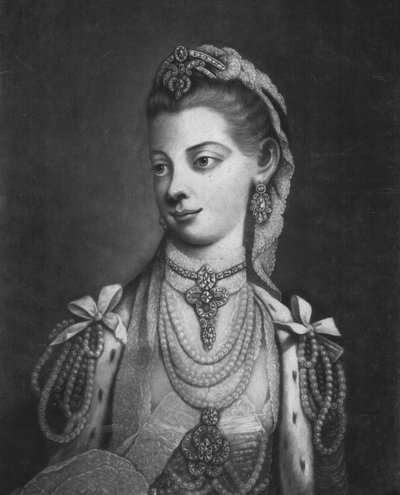 Hare Excellentie Charlotte, Koningin van Groot-Brittannië, 1762 door William Pether