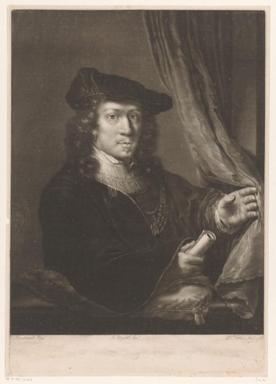 Portret van een onbekende man door William Pether