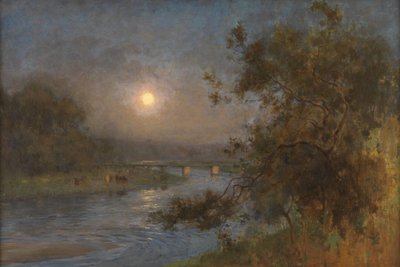 Als de schemering vervaagt onder de maan door William Playfair Dickson