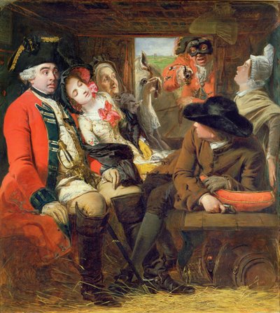 Een Postkoets Avontuur, Bagshot Heath, 1848 door William Powell Frith