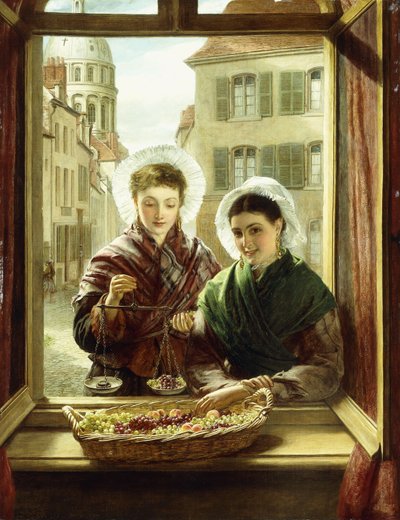 Bij Mijn Raam, Boulogne, 1872 door William Powell Frith