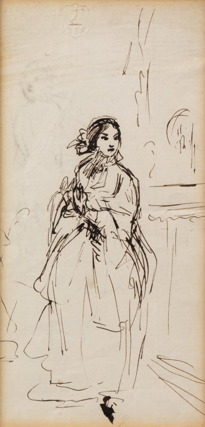 Haastig meisje door William Powell Frith
