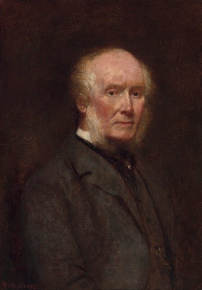 Zelfportret op 83-jarige leeftijd door William Powell Frith