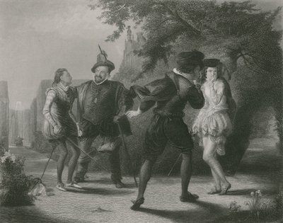 Het duel, Driekoningenavond door William Powell Frith