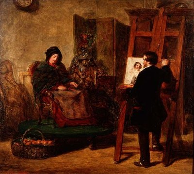 Het slaperige model door William Powell Frith