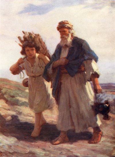 Abraham en Isaac, Genesis xxii, 2, 6 door William Pratt