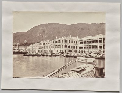 Zonder titel (Uitzicht op de Praya, kijkend naar het oosten, Hong Kong) door William Pryor Floyd