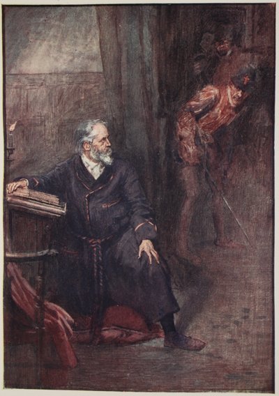 Admiraal Coligny was een van de eersten die omkwam, illustratie uit 