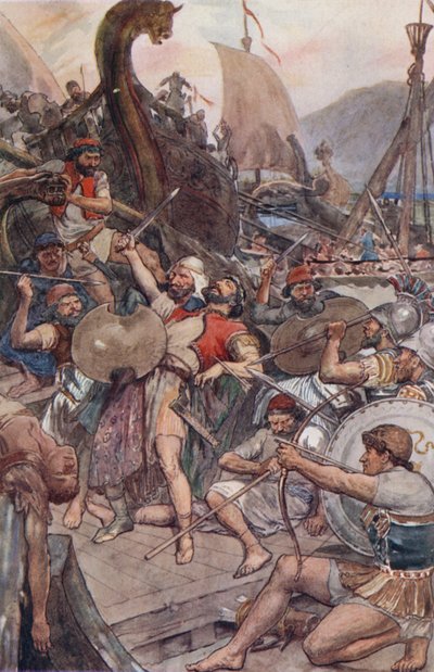 De Dood van de Perzische Admiraal bij Salamis door William Rainey
