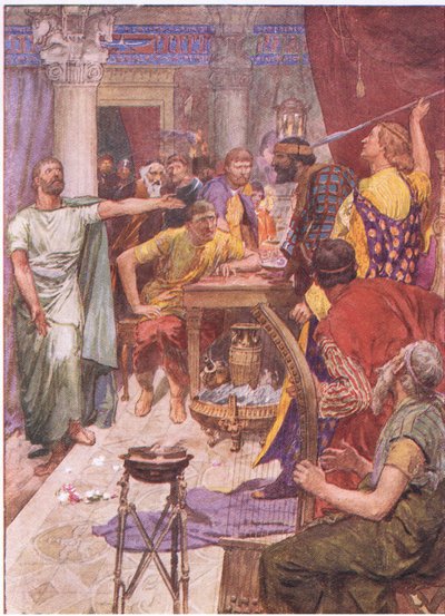 De ruzie tussen Alexander en Clitus, uit Plutarchus