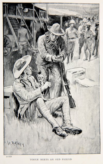Yorke ontmoet een oude vriend, een illustratie uit 