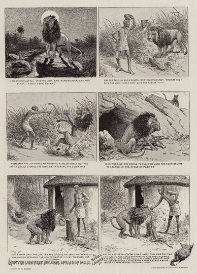 Hoe de leeuw voor het eerst bang werd voor de mens door William Ralston