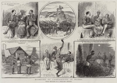 Humor van campagne voeren in Birma door William Ralston