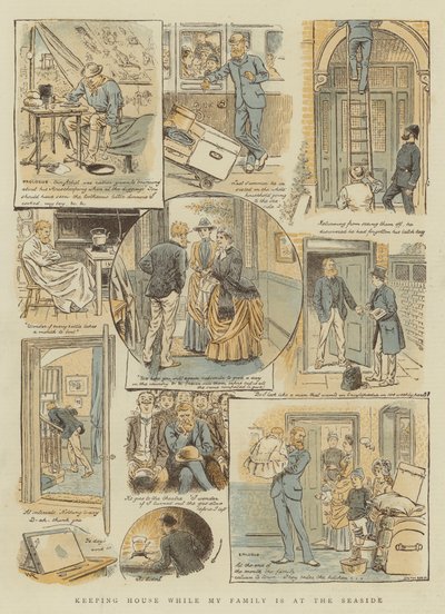 Huishouden terwijl mijn familie aan zee is door William Ralston
