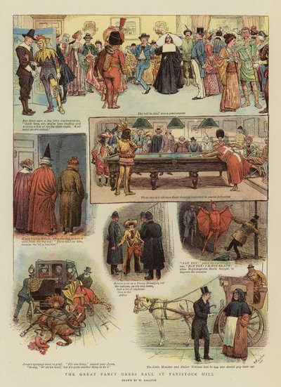 Het Grote Kostuumbal op Tavistock Hill door William Ralston