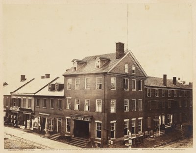 Marshall House, Alexandria, Virginia, augustus 1862 door William Redish Pywell