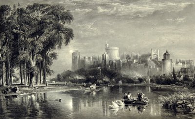 Kasteel Windsor vanuit het noordwesten door William Richardson