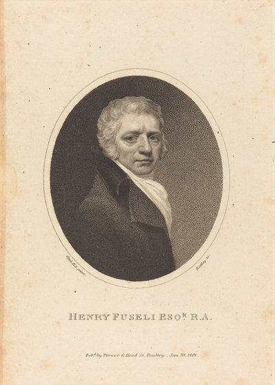 Henry Fuseli door William Ridley after John Opie