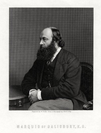 Robert Arthur Talbot Gascoyne-Cecil, 3e Markies van Salisbury, Britse staatsman, 19e eeuw door William Roffe