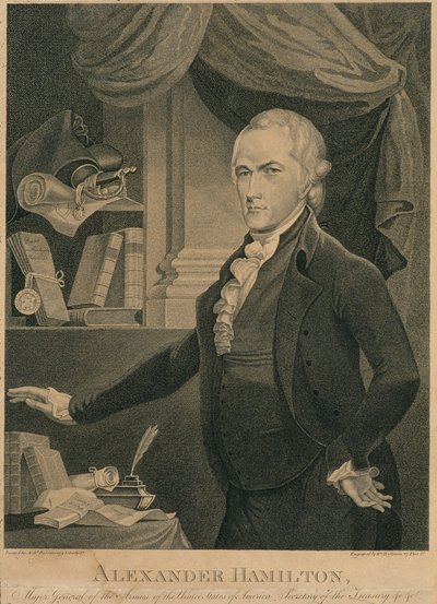 Alexander Hamilton, Generaal-majoor van de Legers van de Verenigde Staten van Amerika. Minister van Financiën enz. enz. door William Rollinson