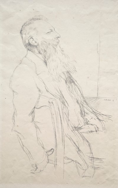 Auguste Rodin door William Rothenstein