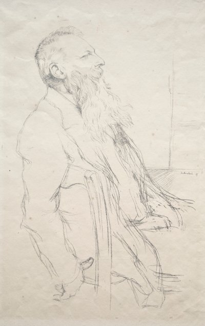 Auguste Rodin, 1897 door William Rothenstein