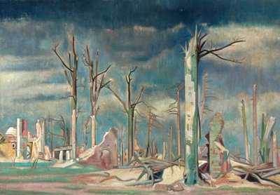 Laan bij Bourlon, Westfront door William Rothenstein