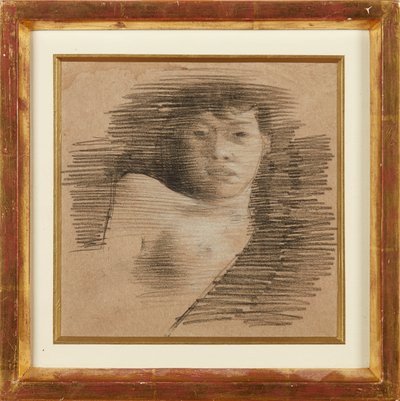 Meisje in Parijs door William Rothenstein