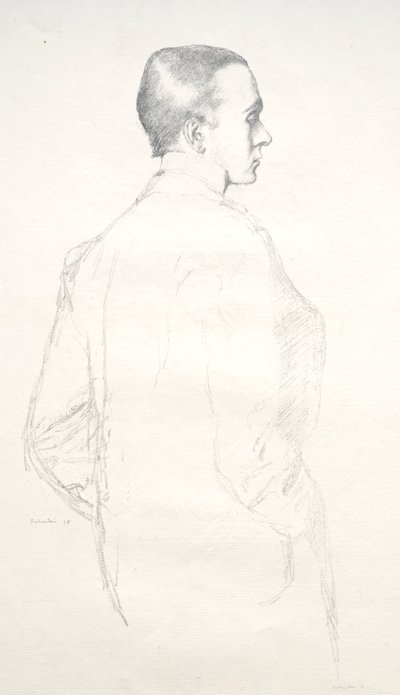 Max Beerbohm, 1898 door William Rothenstein