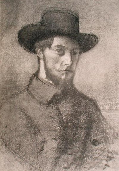 Portret van Augustus John (1879-1961) door William Rothenstein