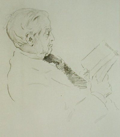 Portret van Max Muller (1823-1900) door William Rothenstein