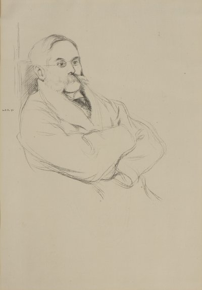 Portret van Moritz Rothenstein door William Rothenstein