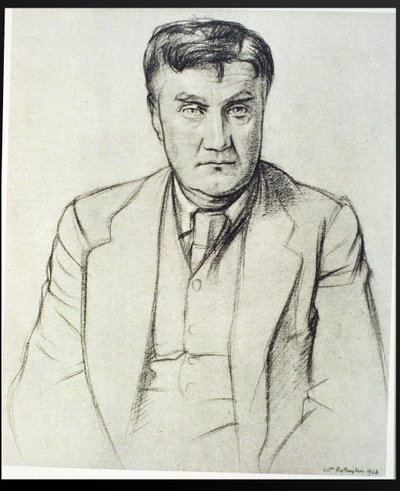 Portret van Ralph Vaughan Williams (1872-1958) door William Rothenstein