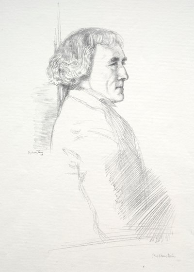 Sir Henry Irving, 1898 door William Rothenstein