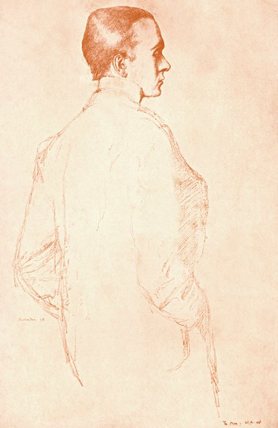 Sir Henry Maximilian Beerbohm, Engelse parodist en karikaturist door William Rothenstein