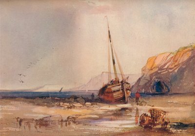 Strandscène, c1840 door William Roxby Beverley
