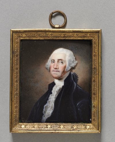 Portret van George Washington door William Russell Birch