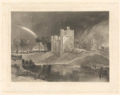 Brougham Castle, nabij de samenvloeiing van de rivieren Eamont en Lowther door William Say