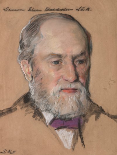 Simeon Eben Baldwin B.A. 1861, Prof. van Recht 1872-1912 Gouverneur van CT door William Sergeant Kendall