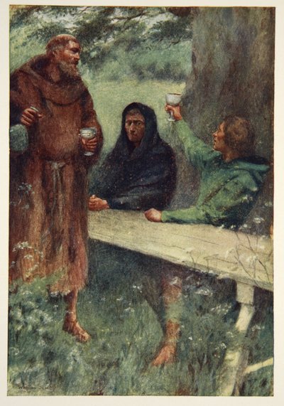 Robin Hood en de Zwarte Monnik, frontispice uit 
